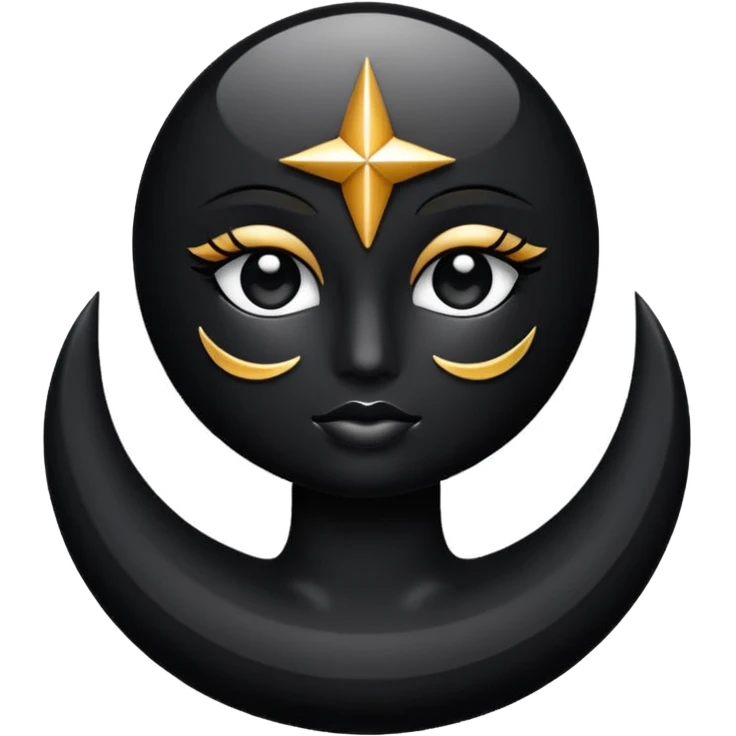 Símbolo estética e cosmética preto emoji
