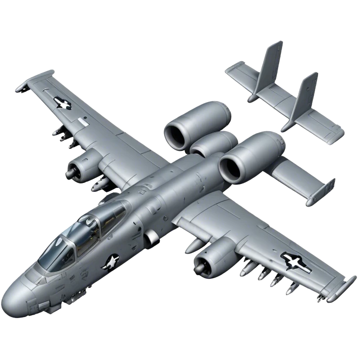 A-10 Thunderbolt II - Fairchild Republic (Grey) emoji