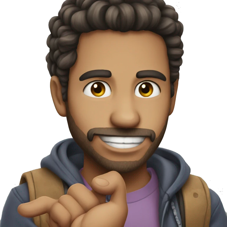 Corazon y mano emoji