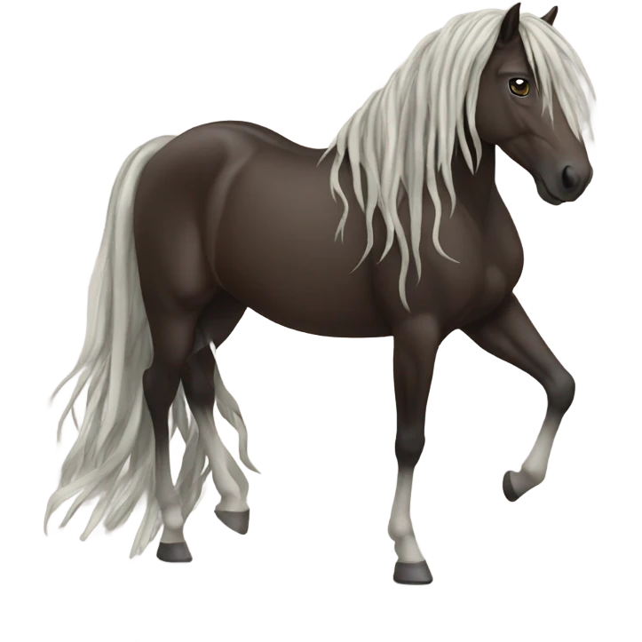 Horse with dreads  emoji
