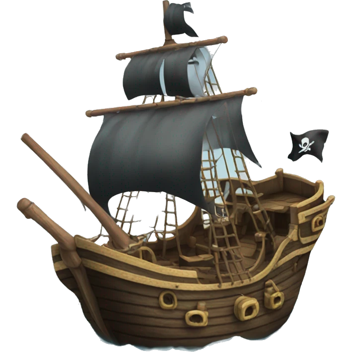 a pirate ship emoji