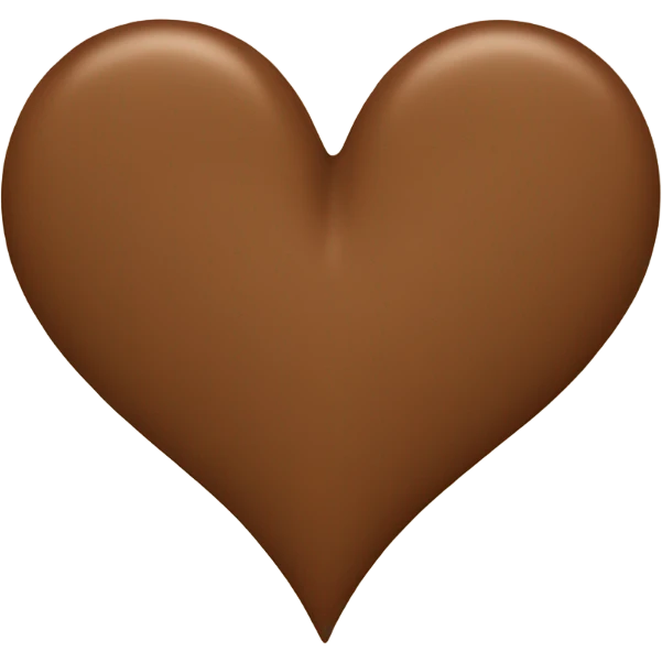 Brown heart emoji