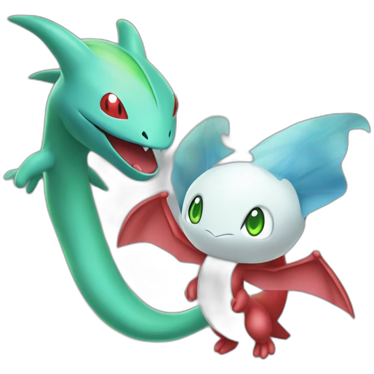 Salamence playing with gardevoir  emoji