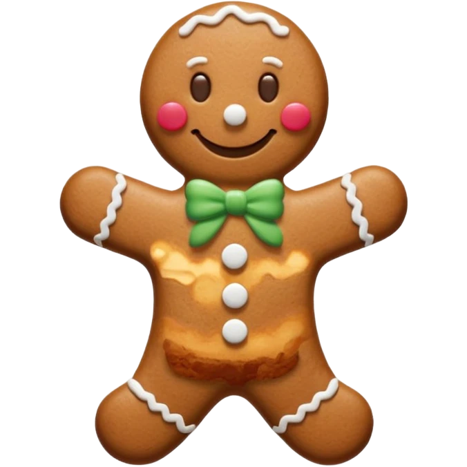 gingerbread man emoji