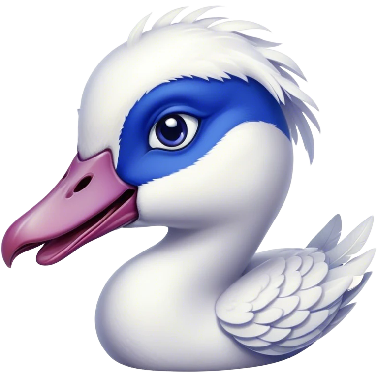“A goose biting a blueberry.” emoji