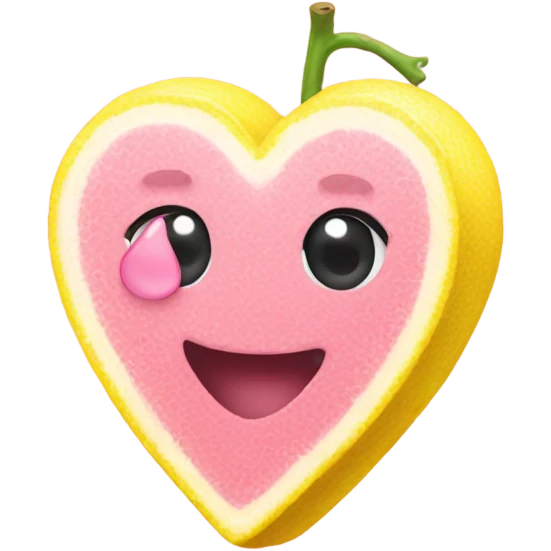lemonade pink heart emoji