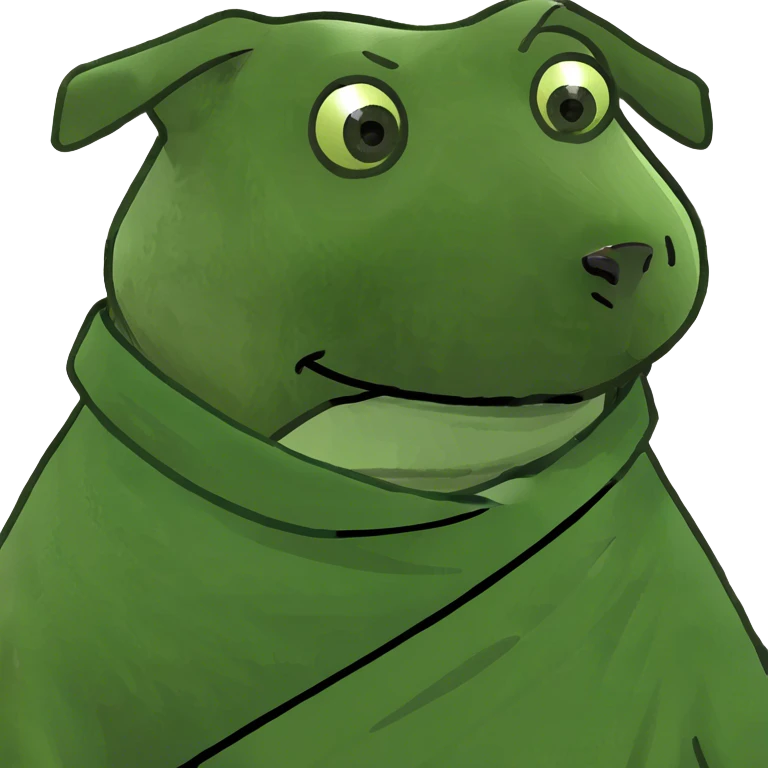 Dog with blancet emoji