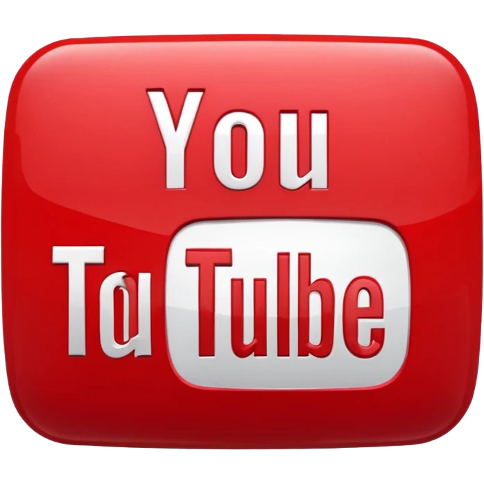 YouTube logo emoji