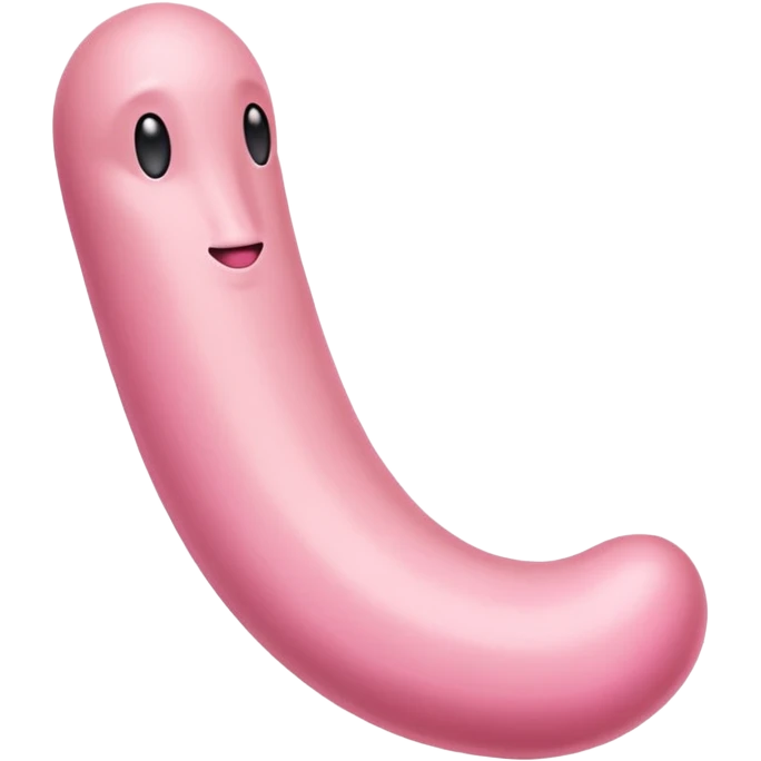 Реалистичный пенис с головкой розового цвета emoji