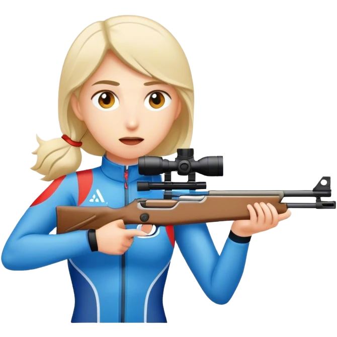 a person shooting in Biathlon emoji