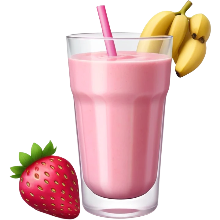 Strawberry banana smoothie  emoji