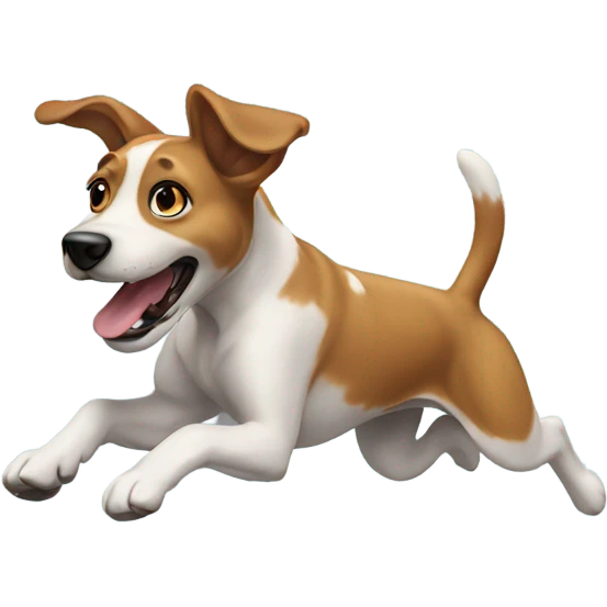 dog jumping emoji