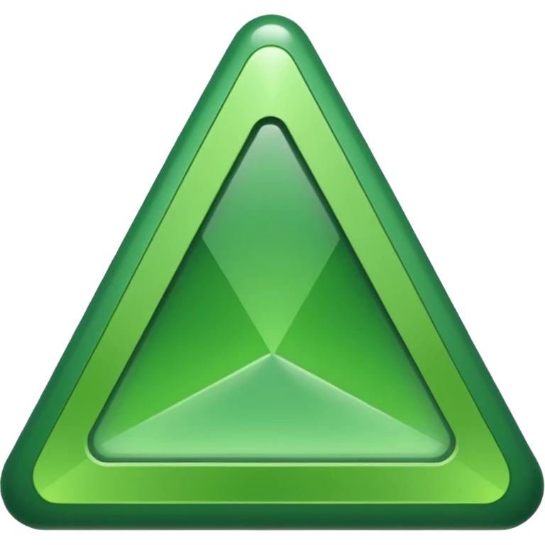 Green version of this unicode character : 🔺 emoji