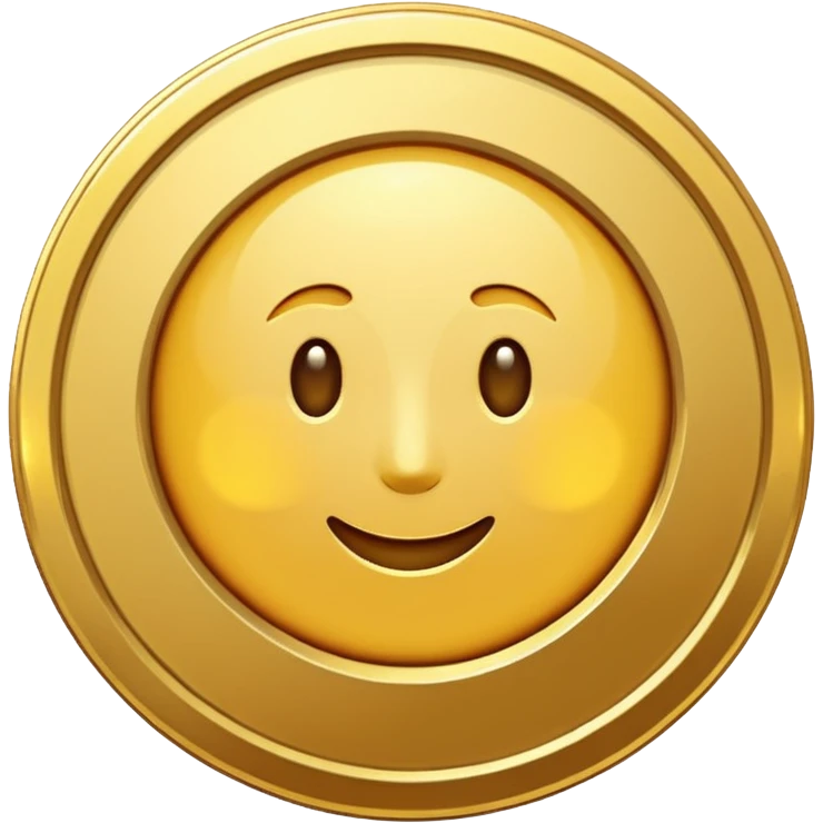 Single gold coin emoji