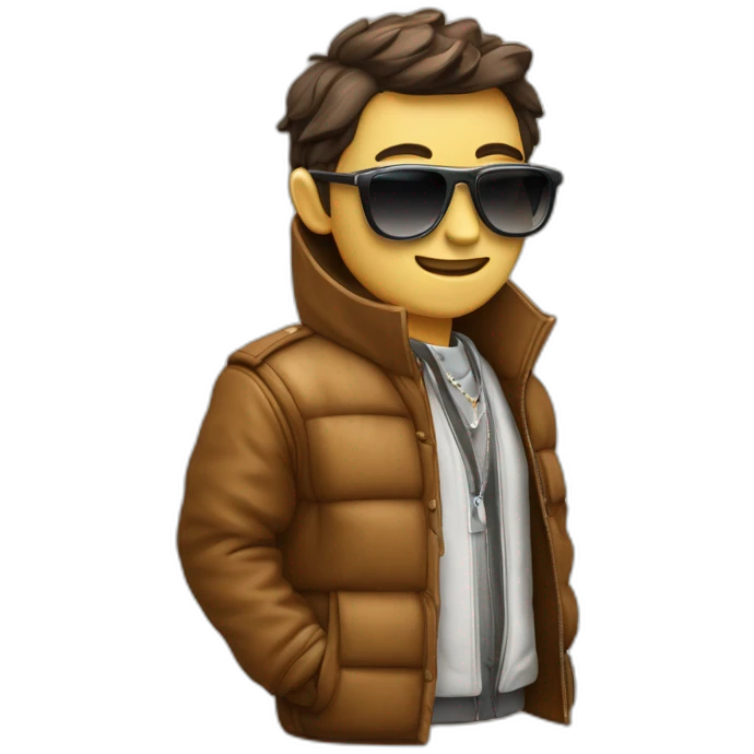 Une montre de luxe et un manteau en cuir emoji