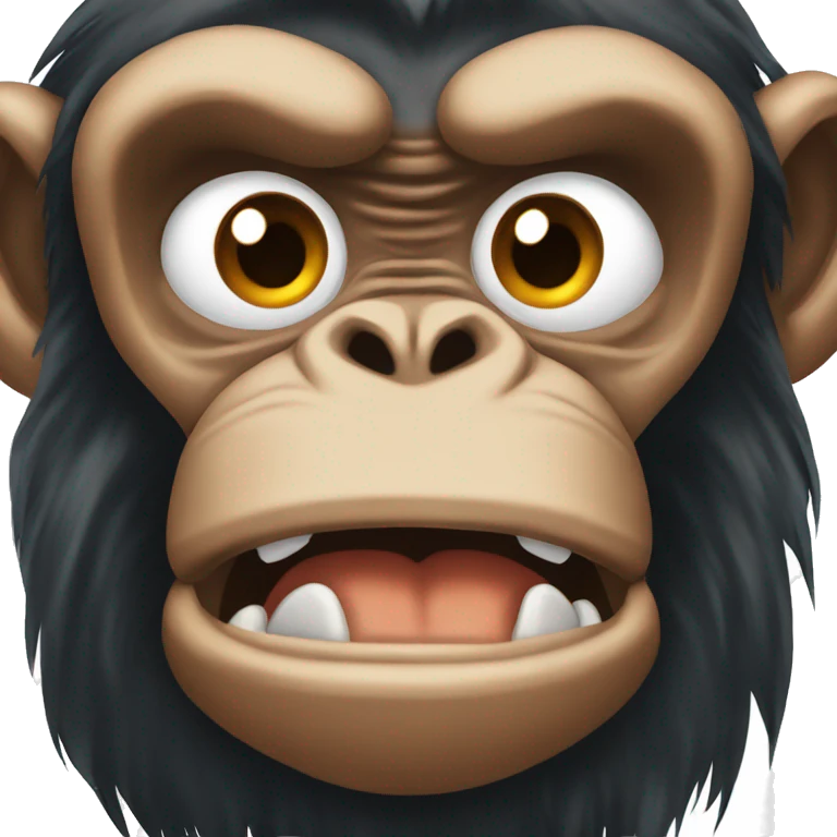 angry chimpanzee emoji