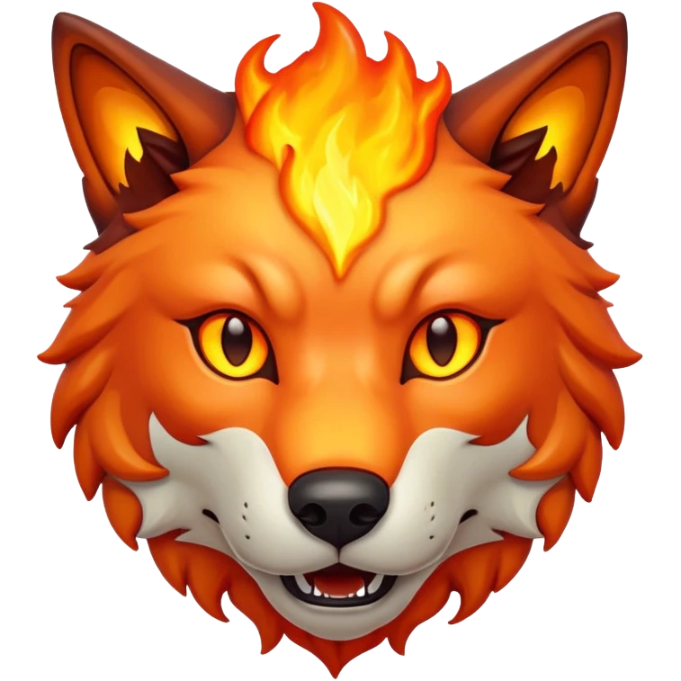 Magma wolf emoji