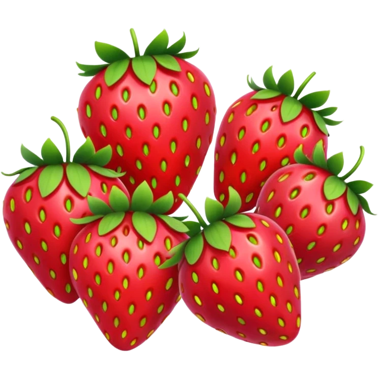 rainbow shining strawberries falling emoji