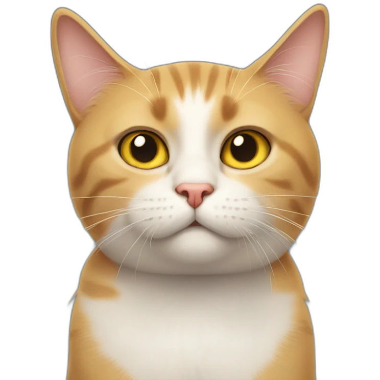 cat looking at you in utter disgust emoji