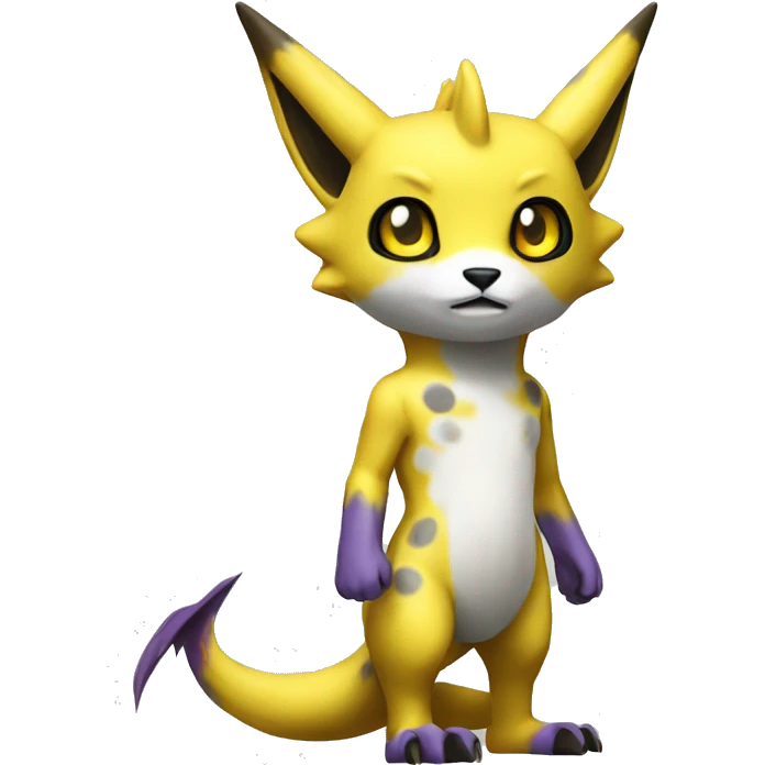 Lombax-Renamon full body with spots emoji