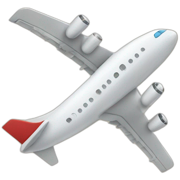 Plane traveling across globe emoji