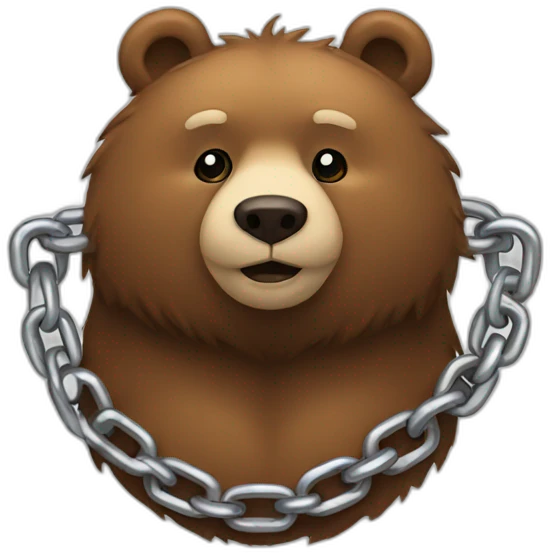 bear-chain emoji