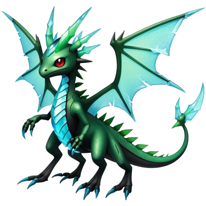 Punk’ish Edgy Futuristic Badass Dark Gothic Flygon-Aurorus-Amaura-Hybrid-Creature emoji
