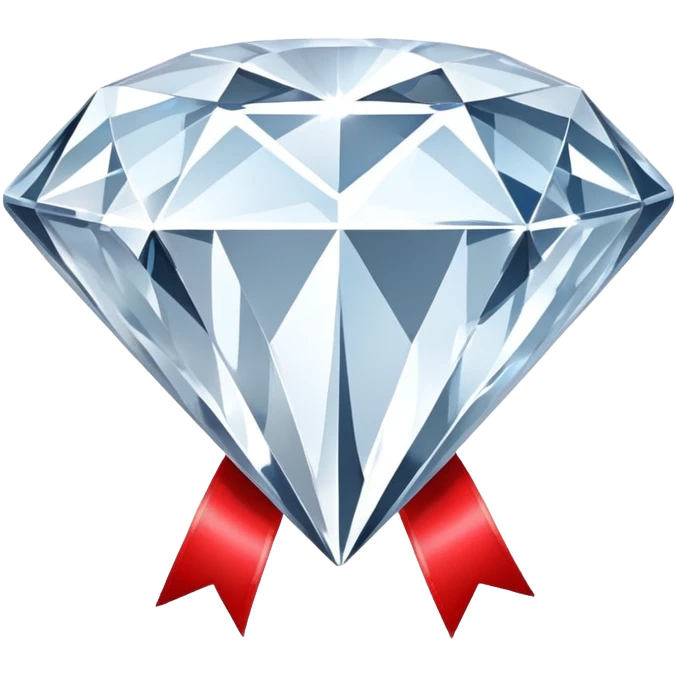 diamond with ribbon emoji