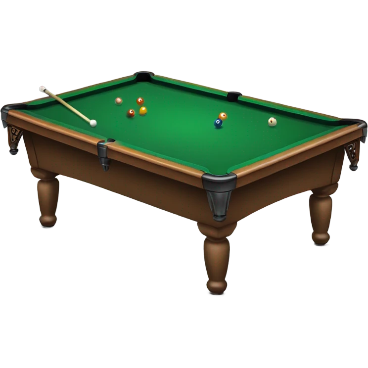 Billiard table with person swimming on it emoji