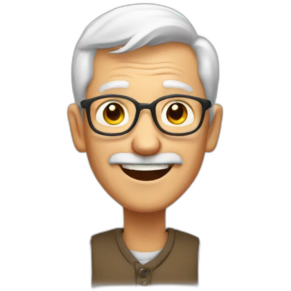 Happy grandpa emoji