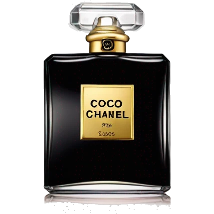 coco chanel perfume with gold charm emoji