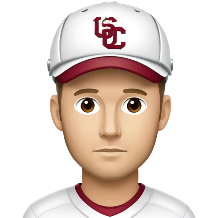 usc coach lincoln riley, wearing a white visor emoji