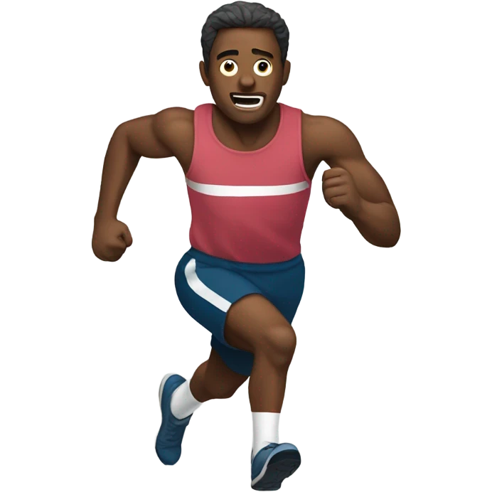 portrait of a man running  emoji