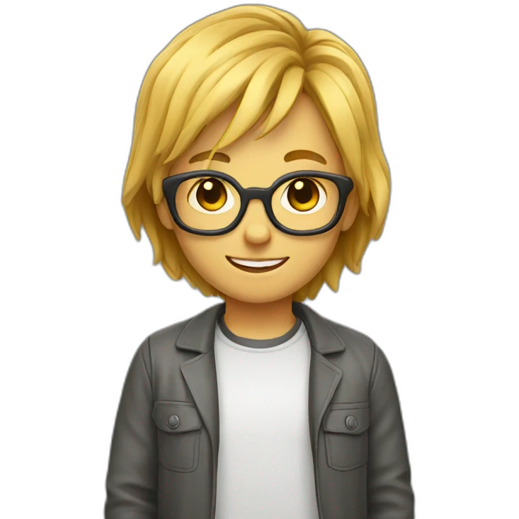 young Creative working in ad agency with a good hai emoji