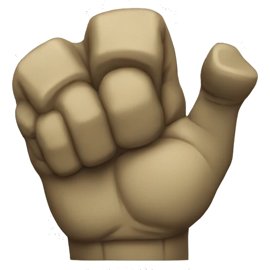 helldiver right raised fist palm inside emoji