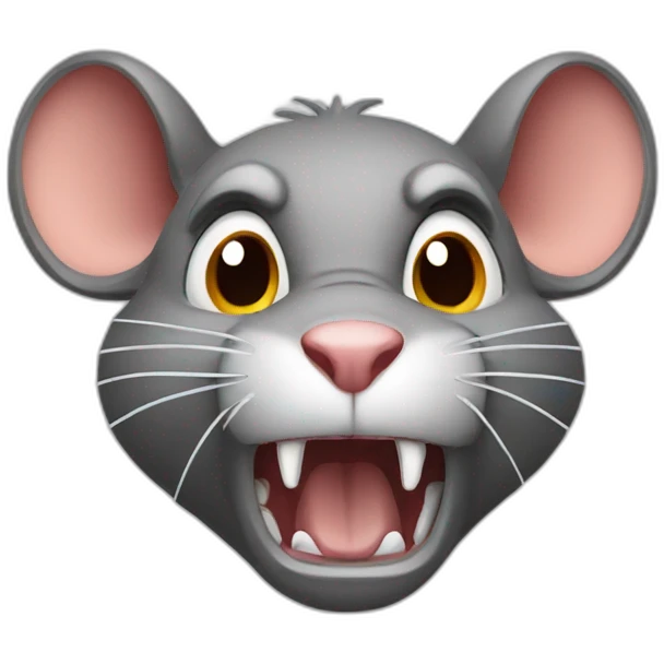 Angry rat emoji