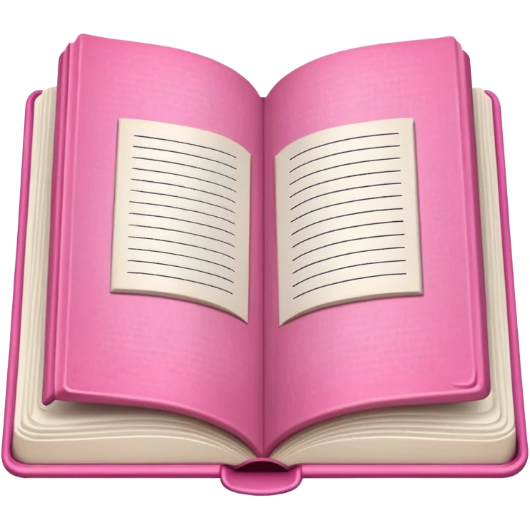 An open pink book
 emoji