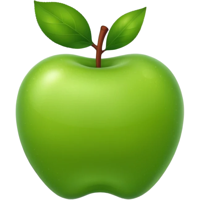 one green apple emoji