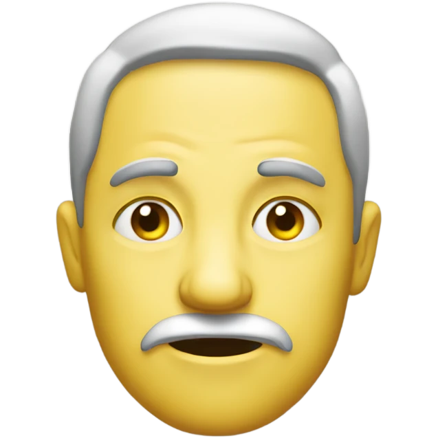 create a classic yellow emoji face for side eye. like your annoyed with that person but still love them  emoji