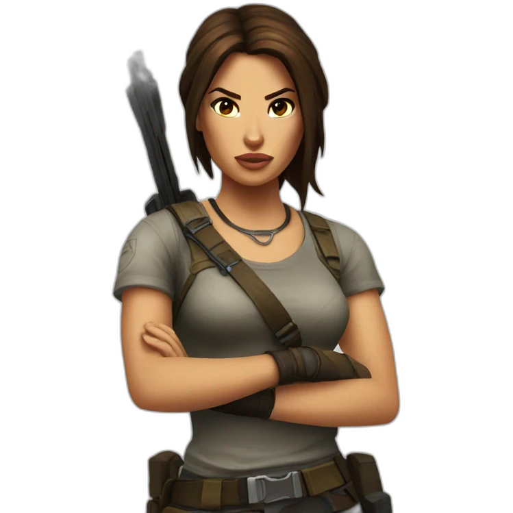 Lara croft emoji