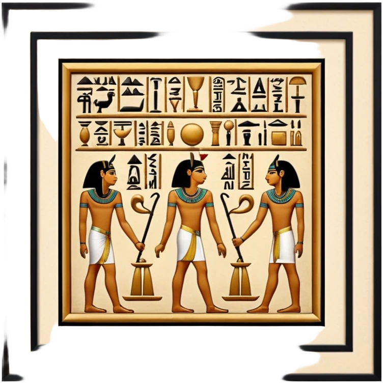 egypt wall art emoji