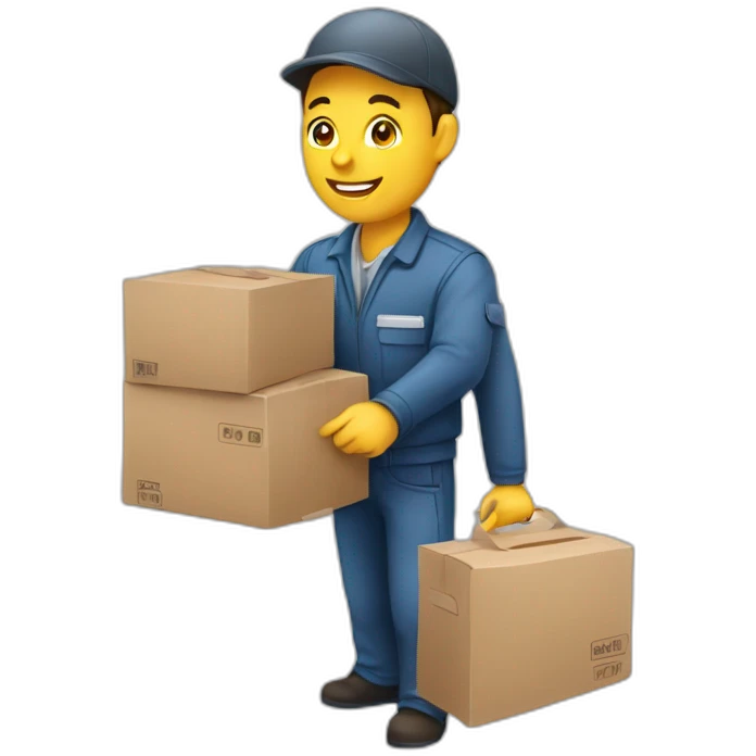 courier service processing emoji