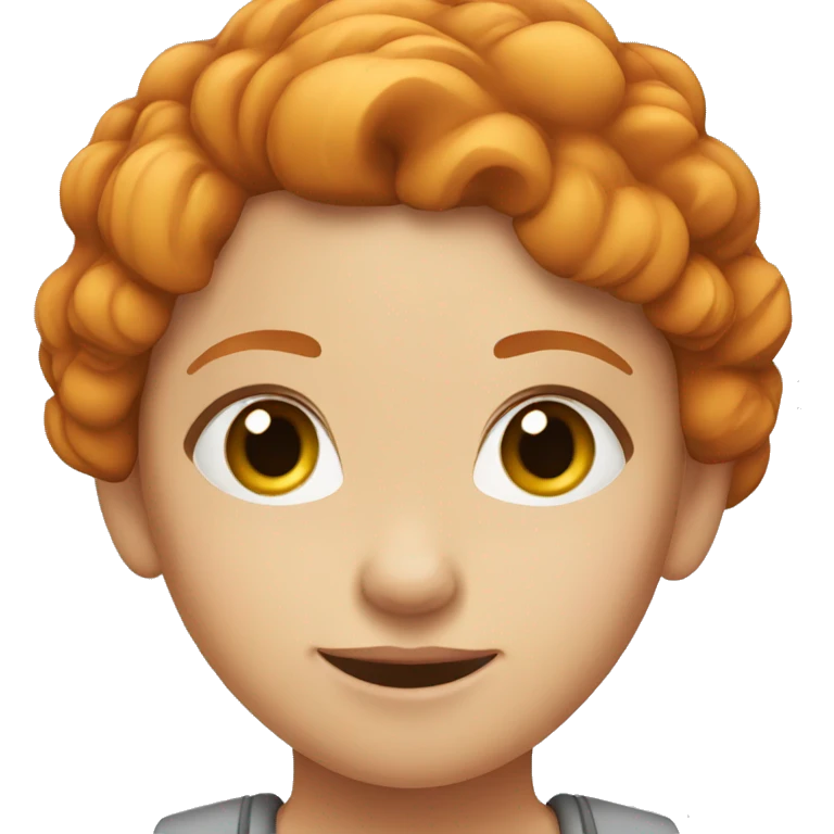 Pretty ginger girl emoji