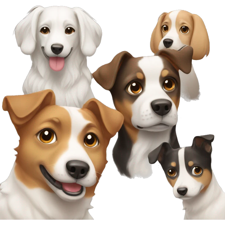 4 dogs emoji
