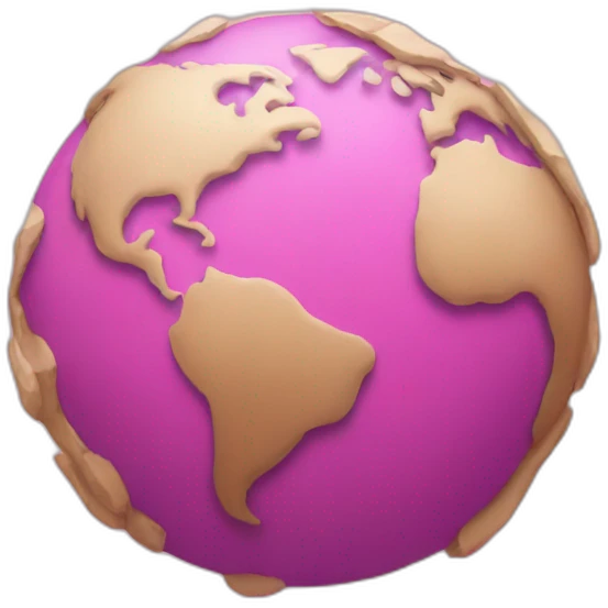 pink earth instagram emoji