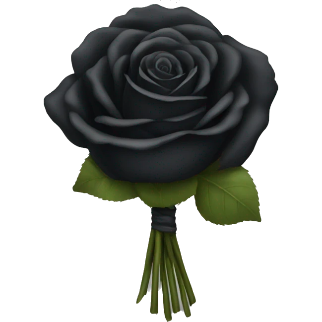 Black rose bouquet  emoji