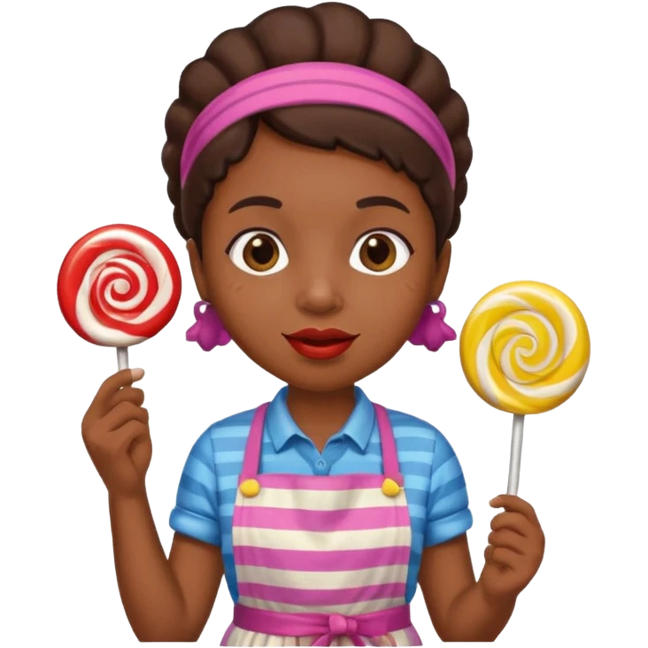 candy shop vendor, looking like candy  emoji