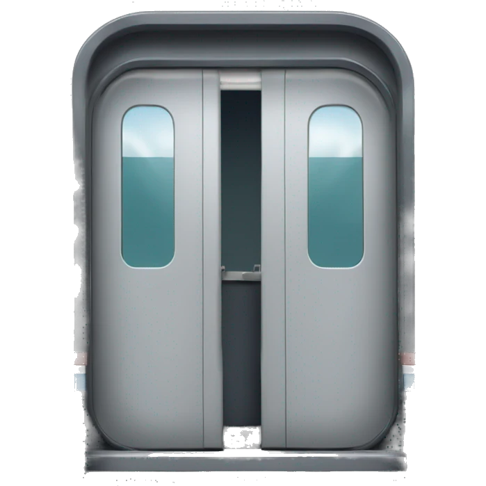 Open High Speed Train Wagon Door  emoji