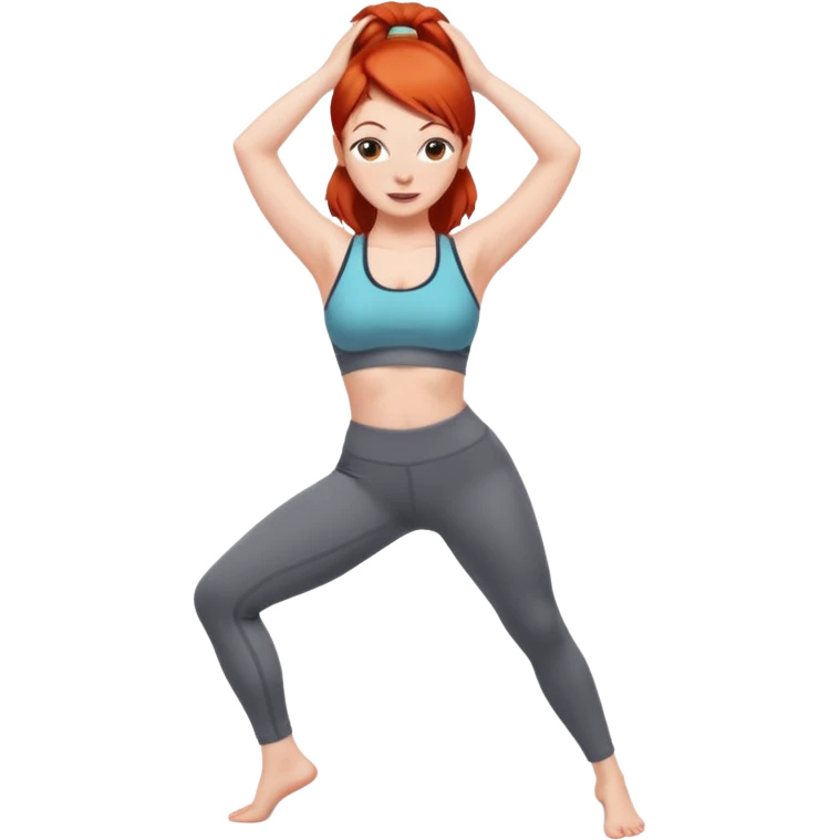 Red head lady twerking emoji