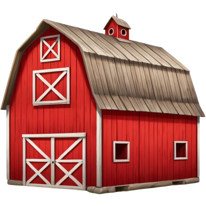 a farm barn emoji